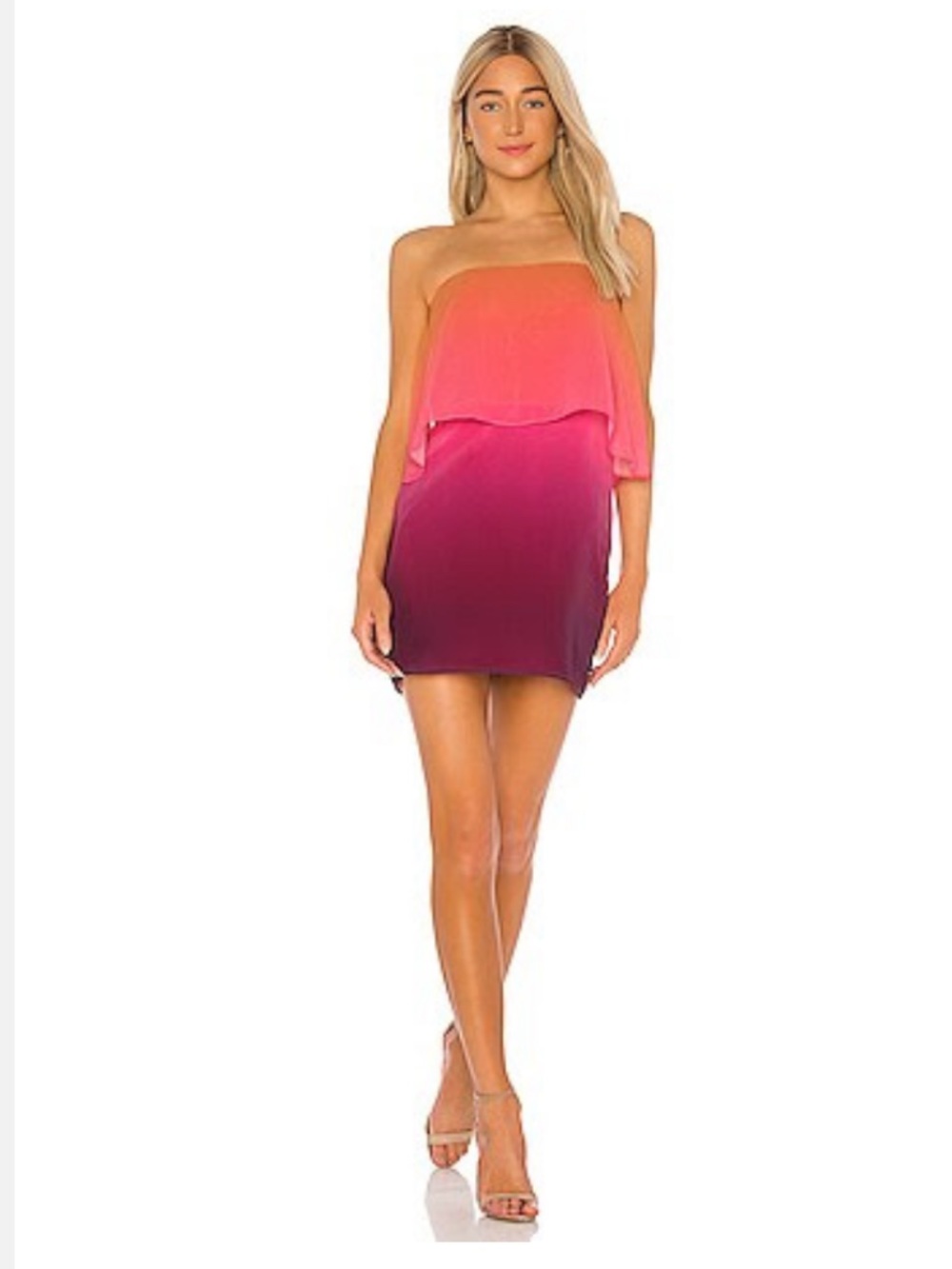 Amanda Uprichard Topanga Mini Dress in Ombré